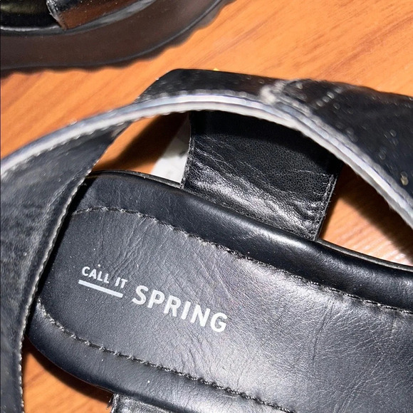 Call It Spring Black Sandals with Strappy Design - Picture 4 of 7